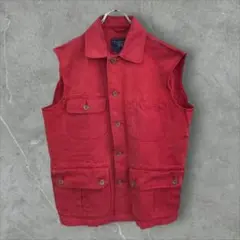 【k5783】希少USA古着90sヴィンテージダックベストジャケットブルゾン