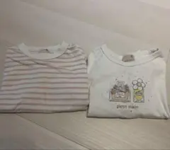 プティマイン 80 女の子 半袖Tシャツセット