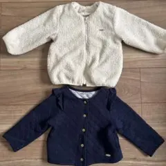 petit main ジャケットセット 90cm モコモコ