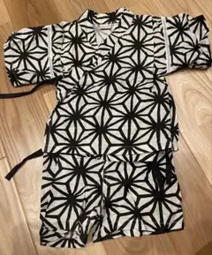 petit main 甚平 サイズ80 黒白