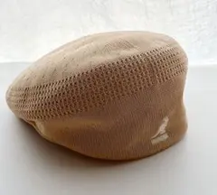 美品　KANGOL ベージュ　ハンチング帽 TROPIC 504 Mサイズ