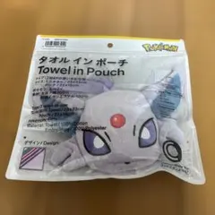 未使用☆ポケモン☆ファミマ☆タオルインポーチ エーフィ