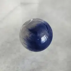 希少 天然石 デュモルチェライト インクォーツ 224e 粒売り 約7.7mm