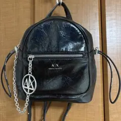 Armani Exchange 黒 ミニリュック