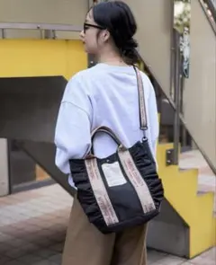 フリークスストア×THEATRE PRODUCTS　別注 フリル　バッグ　黒