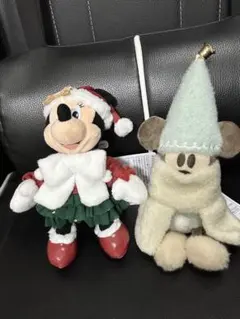 ミニー　リルリンリン　ぬいぐるみバッジ　ディズニー　クリスマス　2025