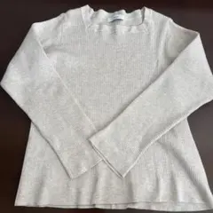Discoat ベージュ 長袖ニットセーター M