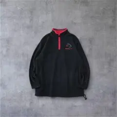 Disney ミッキー フリース プルオーバー 刺繍ロゴ 90s00sディズニー