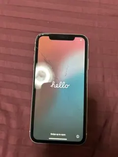 Apple iPhone XR 64GB ホワイト 画面ひびあり