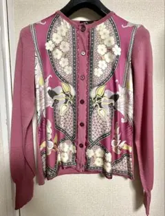 ETRO 花柄カーディガン 42 ピンクのサムネイル