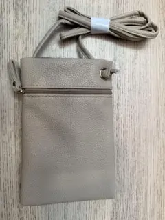 スマホショルダー ベージュ PVC製_ORBISオルビス ノベルティ