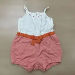 最終値下げ　familiar ロンパース　90cm チェリー柄のサムネイル