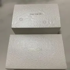 DECORTE エンボス加工 ギフトボックス 2個セット空箱