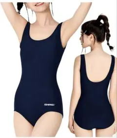 レディース水着 ワンピース水着 ネイビー Lサイズ