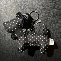 レスポートサック　水玉　犬　キーホルダー　チャーム