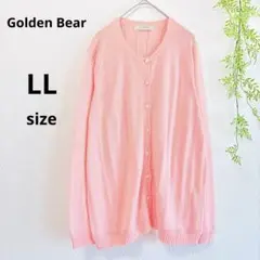 【Golden Bear 】カーディガン ピンク 長袖LL(XL)size春～秋のサムネイル