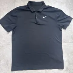 Nike ブラック ポロシャツ Dri-FIT ナイキ L