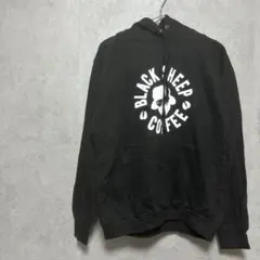 Black Sheep Coffee ロゴ入り　ブラック　パーカー　フーディ　M