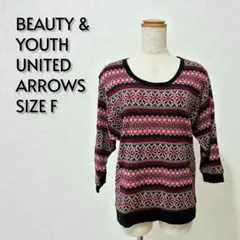BEAUTY&YOUTH ビューティー&ユース ノルディック柄ニット【332】のサムネイル