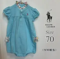 【新品】RALPH LAUREN ロンパース 70cm 花柄フリル