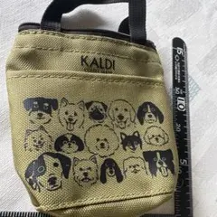 KALDI 犬柄 ミニポーチ お散歩グッズのサムネイル