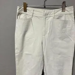 ユニクロ　チノパンストレッチ(W67)ライトベージュ　シンプル無地カジュアル