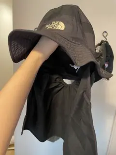 【値下げ】THE NORTH FACE ブラック フード付きハットM