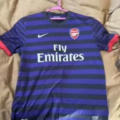 アーセナル Nike シャツ 紫と黒のストライプ