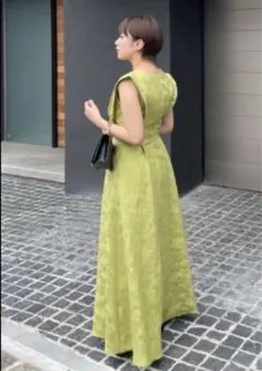 【クリーニング済】AMAIL Flower embroidery dress