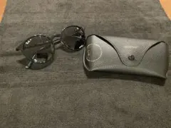 Ray-Ban ブラック ラウンドサングラス ケース付き