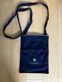 佳ら久 サコッシュ ネイビー