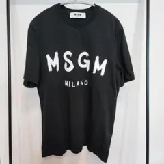 MSGM Tシャツ ブラック ロゴプリント