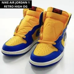 【美品】NIKE AIR JORDAN 1 HIGH OG 25.0 イエロー
