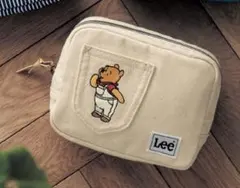 新品☆ベルメゾンディズニー Lee 刺繍デザインキャンバスポーチ くまのプーさん