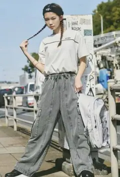 Lovetoxic ドローコードデニムカーゴパンツ 140サイズ　ラブトキのサムネイル