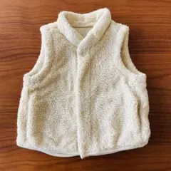 UNIQLO リバーシブル　ファーフリースベスト　80