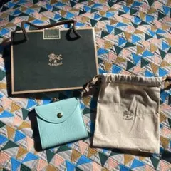 IL BISONTE ミントグリーン 二つ折り財布