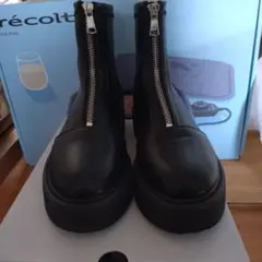 Oriental Traffic ブラック厚底ブーツ