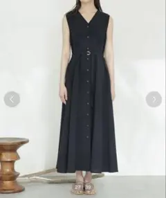 【夏物セール】美品　nano universeノースリーブシャツワンピース