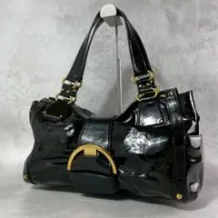 Sergio Rossi Patent Leather Bag Y2K