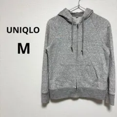 UNIQLO ユニクロ レディース パーカー ジップアップパーカー グレー M