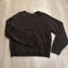 BEAUTY&YOUTH ヘアリーVネックニットプルオーバー