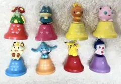 【希少・平成レトロ】ポケモン　フィギュア付きハンドベル　8個セット