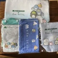 すみっこぐらし雑貨セット４点　モスバーガーラッキーバック