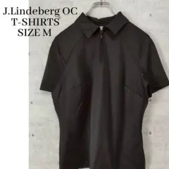 J.LINDEBERG ジェイリンドバーグ ハーフジップ 半袖 Tシャツ 黒M