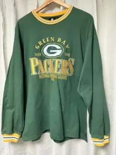 NFL グリーンベイパッカーズ 刺繍ロゴ ロンT L グリーンのサムネイル