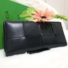 ✨極美品 RFID搭載✨ボッテガ 長財布 ラウンドファスナ カセット