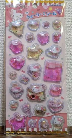 キティ　サンリオ　プチウォーターインシール　ストーンつき　カミオジャパン