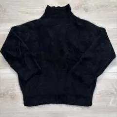 ラクーンニット　ラクーン100% ブラック