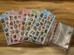 ポップシールステッカー 5枚セット　シール帳おまけ付